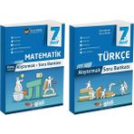 Gizli Yayınları 2025 7. Sınıf Matematik - Türkçe Alıştırmalı Soru Bankası Seti 2 Kitap
