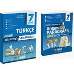 Gizli Yayınları 7. Sınıf Türkçe Alıştırmalı Soru Bankası - Anlamdan Paragrafa Gizli Geçiş Soru Bankası
