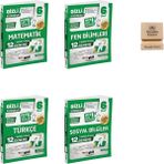 Gizli Yayınları Gizli 6. Sınıf Matematik Fen Türkçe ve Sosyal 12'li Deneme-Meb Gibi Sordu 4lü Set + Telefon Standı