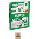 Gizli Yayınları Gizli 6. Sınıf Türkçe 12'li Deneme-Meb Gibi Sordu + Telefon Standı