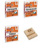 Gizli Yayınları Gizli Lgs 8. Sınıf Koordinat Matematik Fen ve Türkçe Çıkmış ve Örnek Sorular 15LI Deneme 3lü Set