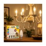 Gizmur Store 8 W LED Mum Ampul – E14 Duy, 810 Lümen, 3000K Sarı Işık, 60W Eşdeğer, 3’lü Paket, Opal Dekoratif Ampul, Dimmer Uyumlu Değil,%86 Enerji Tasarrufu, 99X37 mm (Sarı) - 0,5 W - Altın