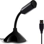 Gizmur Store Masaüstü, Laptop ve Notebook Bilgisayarlar Için Tak Çalıştır USB Girişli 13CM Masaüstü Mini Mikrofon Siyah - M308 - Option-1 - 001-Renkli