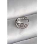 Gizmurstore 316L Çelik Gümüş Renk Zirkon Taşlı Ay Yıldız Model Tragus Piercing 5886 - MZUIRG3134-7445