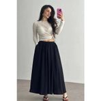 Gizmurstore Cepli keten etek siyah kz24