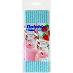Gizpak Kağıt Pipet Mavi Puantiyeli 25"li