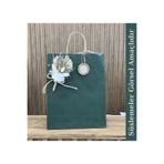 Gizpak Kraft Burgu Saplı Çanta Nefti Yeşil 25X31X12Cm 50 Adet