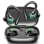 GJB Kablosuz Kulaklıklar, 60H Oynatma Bluetooth 5.3 Kulaklıklar, LED Pil Ekranlı Gürültü Önleyici Kablosuz Kulaklıklar, Mikrofonlar Temizle Arama, Egzersiz Sporları için IPX6 Su Geçirmez Bluetooth