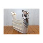 GK7 Store Ahşap Baykuş Gazetelik - Renkli
