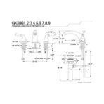 GKB964 Magellan 20 cm Yaygın Lavabo Musluğu, Perakende Açılır Kaplama, Cilalı Krom/cilalı Pirinç, 12,7 cm Ağız Erişimi - Option-1