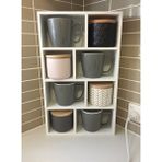 Gke Home 8 Raflı Kupa Rafı - Beyaz