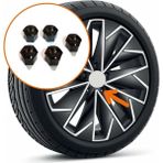 Gkl Şifresiz 5 Adet Siyah Skoda Superb 3 2020-2023 Bijon Kapağı