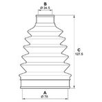 Gkn 304392 Aks Körüğü Dış Corsa C Combo Merıva 1.3 Cdtı 1.7 Cdtı Termoplastı