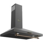 Gl General Gld 021RS 60 cm Siyah Rustik Davlumbaz Duvar Tipi Elektronik Kontrol ile Şık Tasarım