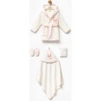 Glam Baby Wear Premium Kız Bebek Bornoz Seti - Beden Seçiniz