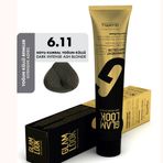 Glam Look Hair Color Dark Intense Ash Blonde Koyu Kumral Yoğun Küllü 6.11 100 ml Kalıcı Saç Boyası