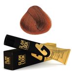 Glam Look Hair Color Intense Copper Blonde Kumral Yoğun Bakır 7.44 100 ml Kalıcı Saç Boyası
