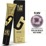 Glam Look Kalıcı Saç Boyası | 9.MV Sarı Metalik Viyole | 100 ml | Koruyucu, nemlendirici, besleyici yağlar, düşük amonyak seviyesi, profesyonel 79 renk