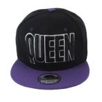 Glamexx24 Cap Erkek Kadın Snapback Şapka: Düz kenarlı şapka, erkekler ve kadınlar için beyzbol şapkası, üniseks, açık hava sporları, beyzbol kepi, boyutu ayarlanabilir, Siyah Kraliçe, Ölçü Birimi