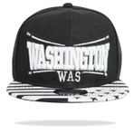 Glamexx24 Cap Erkek Kadın Snapback Şapka: Düz kenarlı şapka, erkekler ve kadınlar için beyzbol şapkası, üniseks, açık hava sporları, beyzbol kepi, boyutu ayarlanabilir, Siyah Washigton, Tek Beden