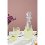 Glamis Cam Linea Model Iris Karaf 2 Bardaklı Set - 1 lt - Şeffaf