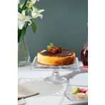 Glamis Linea Model Cam Ayaklı Kare Kek ve Pasta Sunumluk