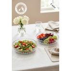 Glamis Selen Concept Sieana Model El Yapımı Cam Salata ve Meyve Kasesi 2'li Set - 1,4 lt