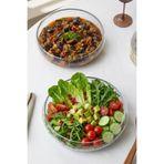 Glamis Selen Concept Simge Model Büyük Boy El Yapımı Cam Salata Kasesi 2'li Set