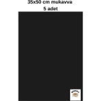 Glanart 35X50 cm Siyah Renk Mukavva Kartonu 5 Adet - 1 Adet