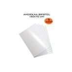 Glanart Amerikan Bristol Kartonu 50x70 cm 5 Adet 230 gr Çift Taraflı Parlak Mat Yüzeyli 50*70 Biristol Kağıt