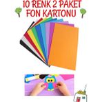 Glanart Fon Kartonu 2 Paket 23 x 33 Ebat 10 Lu x 2
