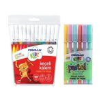 Glanart Keçelli Kalem Seti Canlı ve Pastel Renkler 18 Li Yıkanabilir - Renkli - 1 Adet