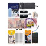 Glance Canson Defter A5 200 gr Adel Dereceli Kalem Seti 8'li Bic Aquarelle Kuru-Suluboya Kalemi 12 Renk