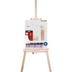 Glance Daller Rowney Simply 12X12ML 12 Renk Yağlı Boya Ayaklı Şövale Başlangıç Seti 35X50 Tuval