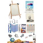 Glance Dereceli Kurşun Kalem Seti 25X35 Duralit Masaüstü Drawing Şövale Set Polycolor 12'li Set