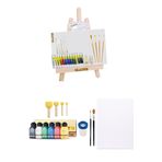 Glance Ekonomik Yağlı Boya 12X12 Ml-Akrilik Boya 6X75 ml Başlangıç Seti
