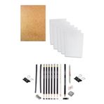 Glance Karakalem Eskiz Çizim 35X50 Duralit Set