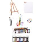 Glance Masaüstü Mini Şövale-Art-X 12 ml 12 'li Akrilik Set