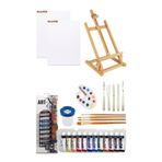 Glance Masaüstü Şövale Art-X Akrilik Boya Seti 12 Renk x 12ML Başlangıç Seti