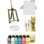 Glance Masaüstü Şövale Artdeco Akrilik Boya 6X75ML Başlangıç Seti