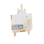 GLANCE Masaüstü Şövale Südor Monalisa 12x12 ML Ekonomik Yağlı Boya Başlangıç Seti