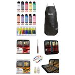 Glance Profesyonel Fanart Academy 12X12 ml Yağlı Boya Artdeco 140 ml Akrilik Boya Gereçleri