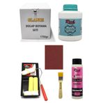 Glance Rich Dolap Boyama Seti Multi Surface 1750 gr Antik Beyaz -Set-1 Hıgh Gloss Vernik Parlak 500 cc