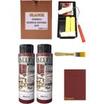 Glance Rich Selfy Decor 500 cc x 2 Burgundy Kendinden Vernikli Mobilya Boyama Seti