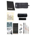 GLANCE Tigertint Sketchbook Eskiz Defteri 100 gr A5 80 YP Cretacolor kalem Eskiz Çizim Seti 12'Lİ