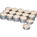 Glanslınd Kokulu Tealight Mum Bej 3.5 Saat 30 Adet Dumanlı Vanilya ve Karamel