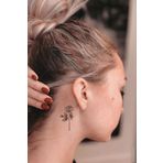 GLANZEND Gerçek Dövme Görünümlü Gül Modelli 3 Boyutlu Tattoo