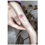 GLANZEND Gerçek Dövme Görünümlü Papatya Ve Gül Modeli 3 Boyutlu Tattoo