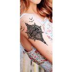 GLANZEND Gerçek Dövme Görünümlü Tribal Baykuş Modeli 3 Boyutlu Tattoo