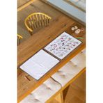 Glarus 2' Li Set Harfler & Düz Boş Beyaz Temalı 50X60CM Yıkanabilir Boyama Örtüsü Oyun Halısı Matı - 50 x 60 cm - Kırık Beyaz